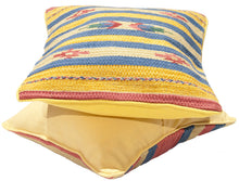 Load image into Gallery viewer, Autentico Cuscino Quadrato Kilim Fatto a Mano 60x60 CM