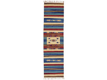 Carica l'immagine nel visualizzatore di Gallery, (Machine washable 30°) Kilim Original Authentic Hand Made 240x60 CM