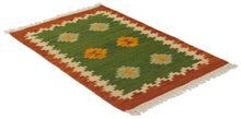 Carica l'immagine nel visualizzatore di Gallery, Kilim Autentico, Originale e Fatto a Mano Ideale 120x60 CM
