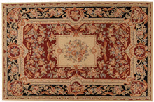 Load image into Gallery viewer, 153 x 92 CM Aubusson Mezzopunto Classico Floreale Francia Design