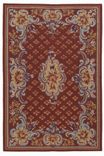 Carica l'immagine nel visualizzatore di Gallery, Aubusson Mezzopunto Classico Floreale Francia Design - 152x91 Cm