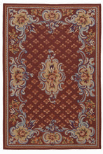 Carica l'immagine nel visualizzatore di Gallery, Aubusson Mezzopunto Classico Floreale Francia Design - 152x91 Cm