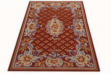 Carica l'immagine nel visualizzatore di Gallery, Aubusson Mezzopunto Classico Floreale Francia Design - 152x91 Cm