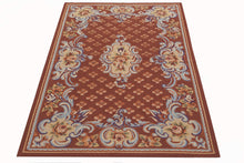 Carica l'immagine nel visualizzatore di Gallery, Aubusson Mezzopunto Classico Floreale Francia Design - 152x91 Cm