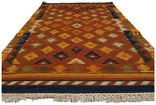 Carica l'immagine nel visualizzatore di Gallery, TEPPICH KILIM NEW WOOL ORIGINAL HAND MADE 90x60 CM