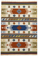 Carica l'immagine nel visualizzatore di Gallery, TEPPICH NEW KILIM 80% WOOL 20% COTTON 110x60 CM #GalleriaFarah1970