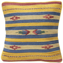 Load image into Gallery viewer, Galleriafarah1970 - 40x40 CM Autentico Cuscino Quadrato Kilim Fatto A MANO Or