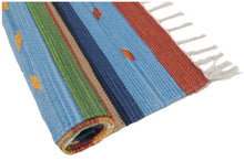 Lade das Bild in den Galerie-Viewer, HAND MAD Milan KILIM COTTON 60x40 CM