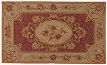 Carica l'immagine nel visualizzatore di Gallery, 152x91 CM Aubusson Mezzopunto Classico Floreale Francia Design