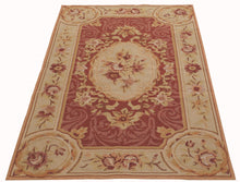 Carica l'immagine nel visualizzatore di Gallery, 152x91 CM Aubusson Mezzopunto Classico Floreale Francia Design