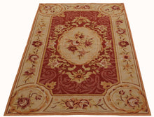 Carica l'immagine nel visualizzatore di Gallery, 152x91 CM Aubusson Mezzopunto Classico Floreale Francia Design