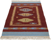 Load image into Gallery viewer, kilim originale Occasion lana cotone (80x50 CM) - Galleria Farah1970 - #