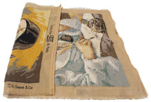 Lade das Bild in den Galerie-Viewer, Mezzo punto arrazo aubusson colore verde arcaico 50x40 cm Francese