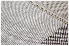 Lade das Bild in den Galerie-Viewer, Tappeto Moderno TR FLATWEAVE FRAME GREY/BLACK 120x60 (Galleriafarah1970)