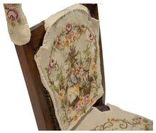 Lade das Bild in den Galerie-Viewer, Antico Francese mezzopunto classico floreale - cm 40x33 -farah 1970