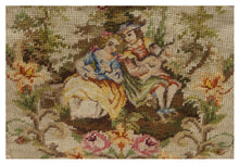 Lade das Bild in den Galerie-Viewer, Antico Francese mezzopunto classico floreale - cm 40x33 -farah 1970