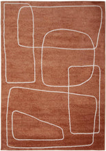 Lade das Bild in den Galerie-Viewer, Tappeto Moderno ATELIER B RUST WHITE 190X133 (Galleriafarah1970)