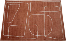 Lade das Bild in den Galerie-Viewer, Tappeto Moderno ATELIER B RUST WHITE 190X133 (Galleriafarah1970)