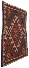 Load image into Gallery viewer, Kilim original, authentisch handgemacht mit Echtheitszertifikat 102x56 CM