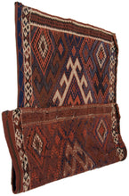 Load image into Gallery viewer, Kilim original, authentisch handgemacht mit Echtheitszertifikat 102x56 CM