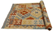 Load image into Gallery viewer, 130x82 CM Autentio kilim originale fatto a mano Stile classico - Facile da pulire