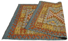 Carica l'immagine nel visualizzatore di Gallery, 160x100 CM Autentio kilim originale fatto a mano Stile classico - Facile da pulire