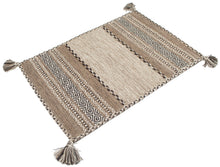 Load image into Gallery viewer, Kilim Lory tribal 100% Cotone, indiano, fatto a mano 140x70 cm