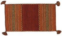 Lade das Bild in den Galerie-Viewer, Kilim Lory tribal 100% Cotone, indiano, fatto a mano 150x90 cm Lavabile in LAVATRICE