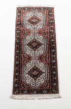 Carica l'immagine nel visualizzatore di Gallery, 185x60 CM Tappeto Carpet Tapis Teppich Alfombra Rug Kashmir (Hand Made)