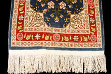 Lade das Bild in den Galerie-Viewer, 62x40 Cm Antico Tappeto Hereche / Hereke in seta 100%