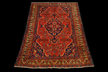 Load image into Gallery viewer, Authentic original hand knotted carpet 205x135 CM BORCHALOO