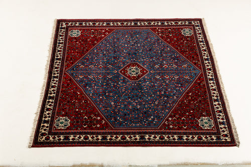 Authentic original hand knotted carpet 205x205 CM