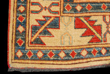 Carica l'immagine nel visualizzatore di Gallery, Rectangular Hand knotted carpet Ghazni / Chubi Green Colors 182x133 CM