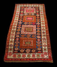 Carica l'immagine nel visualizzatore di Gallery, Hand made Antique Kazak Caucasic Carpets CM 270X130