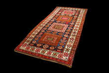 Carica l'immagine nel visualizzatore di Gallery, Hand made Antique Kazak Caucasic Carpets CM 270X130