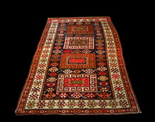 Carica l'immagine nel visualizzatore di Gallery, Hand made Antique Kazak Caucasic Carpets CM 270X130