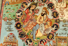 Lade das Bild in den Galerie-Viewer, 180x120 CM Tappeto Tabriz figurativo