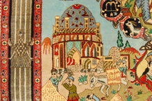 Lade das Bild in den Galerie-Viewer, 180x120 CM Tappeto Tabriz figurativo
