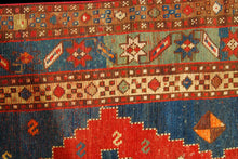 Carica l'immagine nel visualizzatore di Gallery, Hand made Antique Kazak / Shirvan Caucasic Carpets CM 200x110