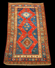 Carica l'immagine nel visualizzatore di Gallery, Hand made Antique Kazak / Shirvan Caucasic Carpets CM 200x110