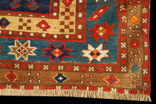Carica l'immagine nel visualizzatore di Gallery, Hand made Antique Kazak / Shirvan Caucasic Carpets CM 200x110