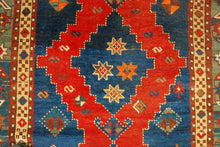 Carica l'immagine nel visualizzatore di Gallery, Hand made Antique Kazak / Shirvan Caucasic Carpets CM 200x110