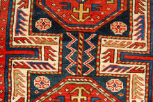 Carica l'immagine nel visualizzatore di Gallery, Hand made Antique Kazak / Shirvan Caucasic Carpets Lenkoran CM 255x123