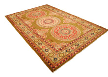 Lade das Bild in den Galerie-Viewer, 300x200 CM Hand knotted carpet Ghazni / Chubi - Olives Colors