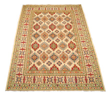 Carica l'immagine nel visualizzatore di Gallery, Rectangular Hand knotted carpet Ghazni Chubi Beige Colors 305x215 CM
