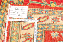 Carica l'immagine nel visualizzatore di Gallery, Runner Hand knotted carpet Ghazni Chubi Red Colors 280x80 CM