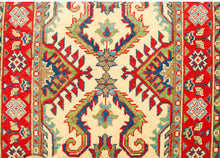 Carica l'immagine nel visualizzatore di Gallery, Runner Hand knotted carpet Ghazni Chubi Beige / Red Colors 280x80 CM