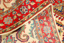 Carica l'immagine nel visualizzatore di Gallery, Runner Hand knotted carpet Ghazni Chubi Beige / Red Colors 280x80 CM