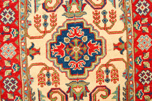 Carica l'immagine nel visualizzatore di Gallery, Runner Hand knotted carpet Ghazni Chubi Beige / Red Colors 280x80 CM