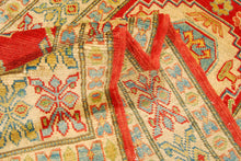 Lade das Bild in den Galerie-Viewer, Runner Hand knotted carpet Ghazni Chubi Red Colors 292x80 CM